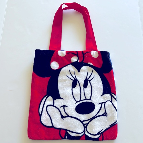 Red White Blue American Minnie Mouse Terrycloth Bag Stars Dots Patriotic Summer - Picture 4 of 10